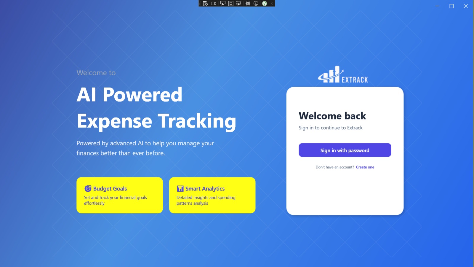 ExpensesTracker Desktop Screenshot 1