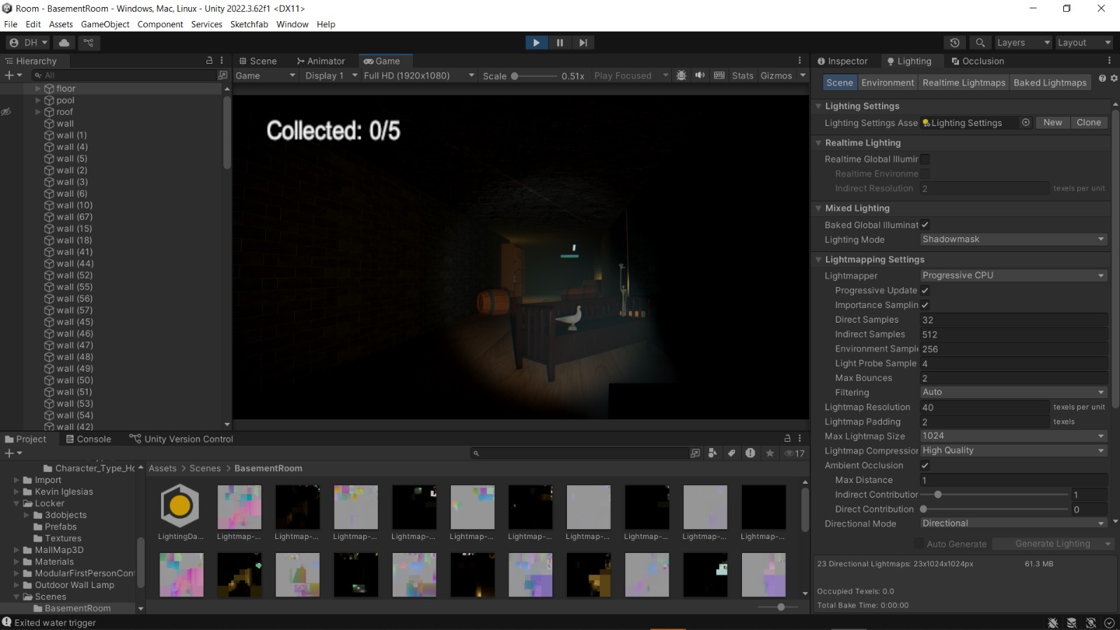 Room Horror Game - Environment